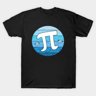 Fish Pi, Pi Day Mathematician Maths Teacher Funny T-Shirt